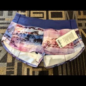 NWT Lululemon Speed Up Shorts Size 8